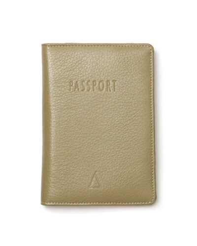 Diana - Porta Passaportes de Couro - Oliva
